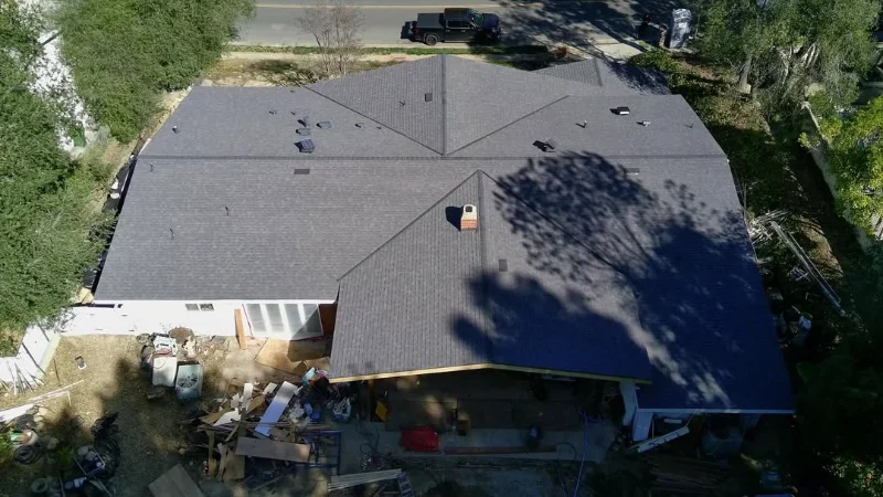 Roof replacement- 5600 sqft new asphalt shingles installation